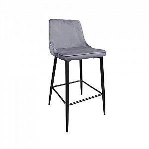 Scaun de bar DP Clasic Grey&Black Legs