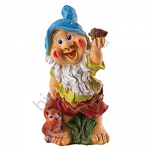 Decor pentru gradina Art Figure Pitic cu veverita (mediu) (5.444)