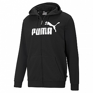 Hanorac barbati Puma Ess Big Logo Fz Hoodie Tr Black