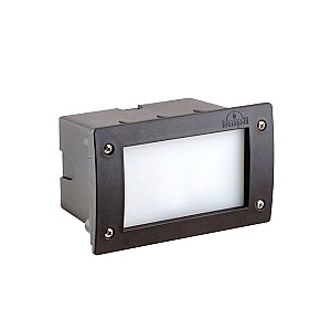 Фасадный светильник Fumagalli LETI 200 Black OPAL GX53 LED 3W 4K