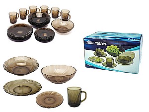 Set de vesela Glass Ink GI Alta Marea 24+1 buc.