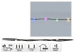 Luminite de Craciun Christmas Fir 80LED multicolore