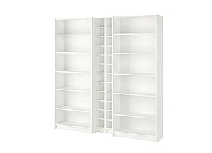 Etajera IKEA Billy / Gnedby white 200x28x202 cm