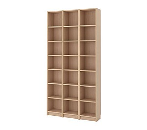 Etajera IKEA Billy white oak veneer 120x28x237 cm