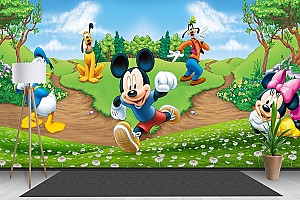 Fototapet 3d Art.Desig Mickey si prietenii lui_3