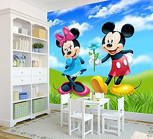 Fototapet 3d Art.Desig Mickey si Minnie