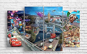 Tablou multicanvas Art.Desig DISNEY, CARS EUROPE