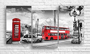 Tablou multicanvas Art.Desig AUTOBUZUL TURISTIC IN LONDRA_2