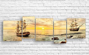 Модульная картина Art.Desig Корабли в море