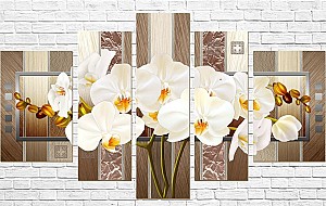 Tablou multicanvas Art.Desig Orchidee_12