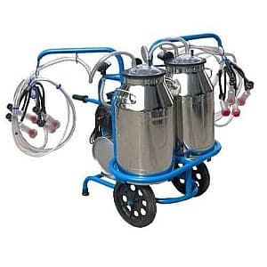 Aparat de muls vaci Tehno Ms Vacuum tank oi | capre 4 posturi/2 bidoane inox