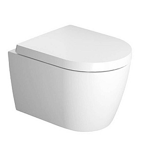 Подвесной унитаз Duravit Me by Starck Compact Rimless (45300900A1)