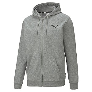 Батник мужкой Puma Ess Small Logo Fz Hoodie Tr Gray