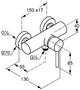 Baterie cada Kludi Bozz (388310576)