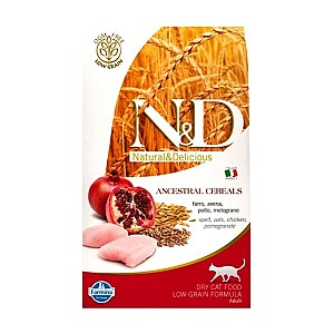 Сухой корм для кошек Farmina N&D LOW GRAIN CAT CHICKEN & POMEGRANATE NEUTERED 10 KG