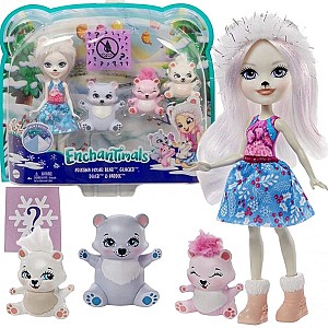 Кукла Enchantimals Семья Белой Медведицы Пристины