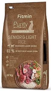 Hrana uscata pentru caini Fitmin Purity Rice Senior&Light Venison&Lamb 12 kg