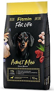 Hrana uscata pentru caini Fitmin For Life Adult Mini 12kg