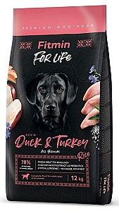 Сухой корм для собак Fitmin For Life Duck & Turkey 12kg