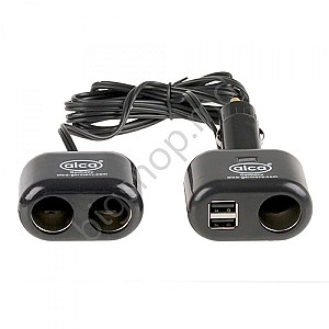  Alca AutoStecker 2USB + 3 12V