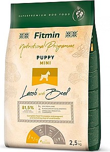 Hrana uscata pentru caini Fitmin Mini Puppy Lamb Beef 2.5kg