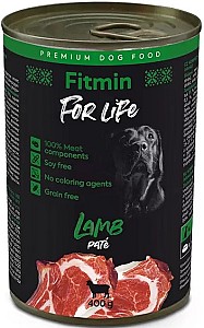 Hrana umeda pentru caini Fitmin For Life Lamb Pate 400g