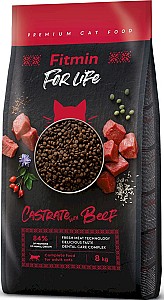 Hrana uscata pentru pisici Fitmin For Life Castrate Beef 8kg