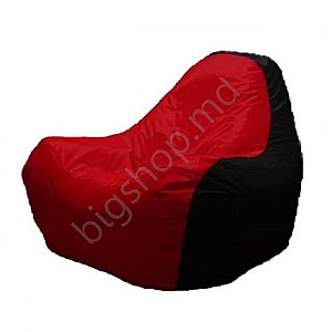 Fotoliu puf Relax Hi-Poly Medium Red/Black