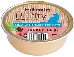 Влажный корм для кошек Fitmin Purity alutray Turkey 85g