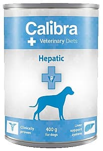 Hrana umeda pentru caini Calibra VD Dog can Hepatic 400g