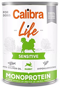 Hrana umeda pentru caini Calibra Life Adult Sensitive Rabbit 400g