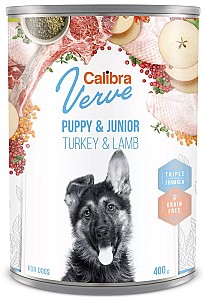 Влажный корм для собак Calibra Verve Puppy&Junior Turkey&Lamb 400g