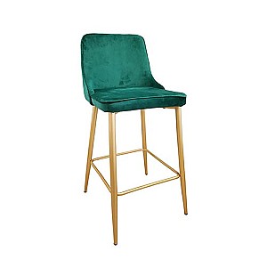 Scaun de bar DP Clasic Green&Golden legs