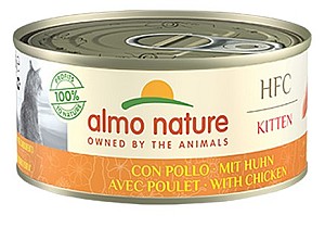 Hrana umeda pentru pisici Almo Nature HFC Can Complete Kitten Chicken 150g