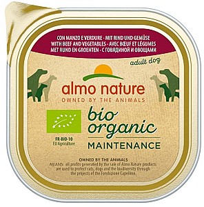 Hrana umeda pentru caini Almo Nature BIO ORGANIC Alu Beef and Vegetables 300g