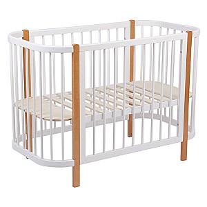 Кроватка детская Polini Kids Simple 350 White/Natural