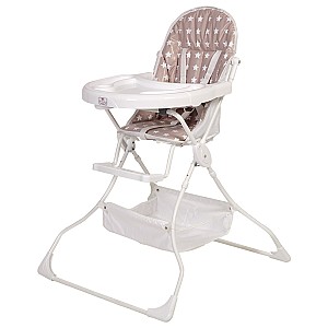 Стул для кормления простой Polini Kids 252 Звезды White-Macchiato