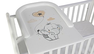 Пеленальный матрасик Polini Kids Слоник с бортиками