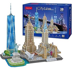 Puzzle CubicFun Atracții turistice a New York-ului