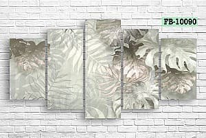 Tablou multicanvas Art.Desig Tropical leaves FB-10090