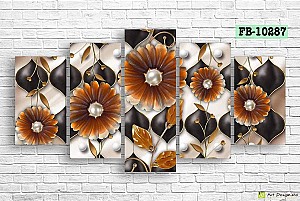 Tablou multicanvas Art.Desig Flowers FB-10287