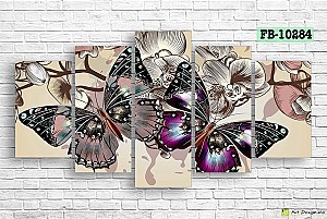 Модульная картина Art.Desig Butterflies FB-10284