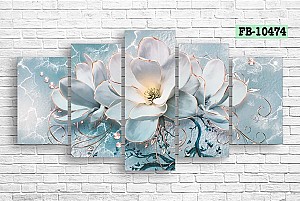 Модульная картина Art.Desig White flowers FB-10474