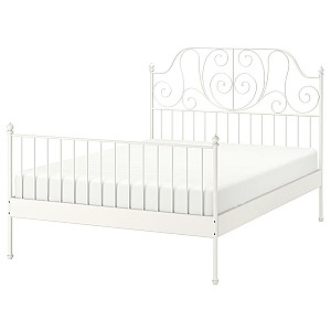 Кровать IKEA Leirvik Lönset 180x200 см (белый)