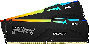 Memorie operativa RAM Kingston Fury Beast DDR5 RGB 2x32Gb (KF552C40BBAK2-64)