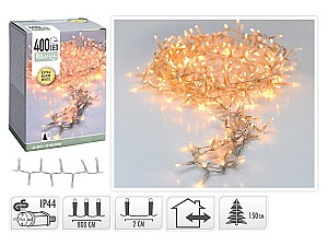 Luminite de Craciun Christmas Fir 400LED extra alb cald