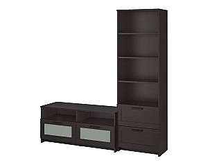 Стенка IKEA Brimnes Black 180x41x190 cm