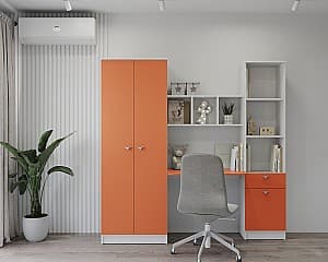 Masa de scris ML Mobila Junior 3 MDF Alb/Orange