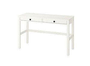 Masa de birou IKEA Hemnes white 120×47 см (2 sertare)