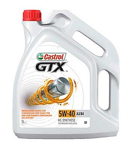 Моторное масло Castrol GTX SAE 5W-40 A3/B4 5L